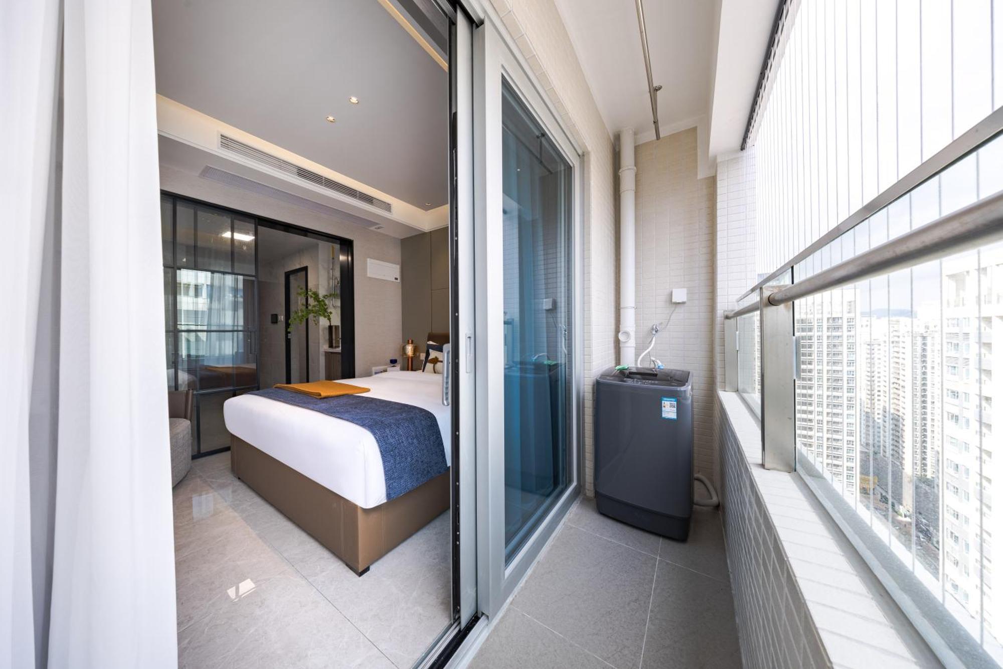 XI Ke Executive Apartment - Shenzhen Futian Exhibition Center Bagian luar foto